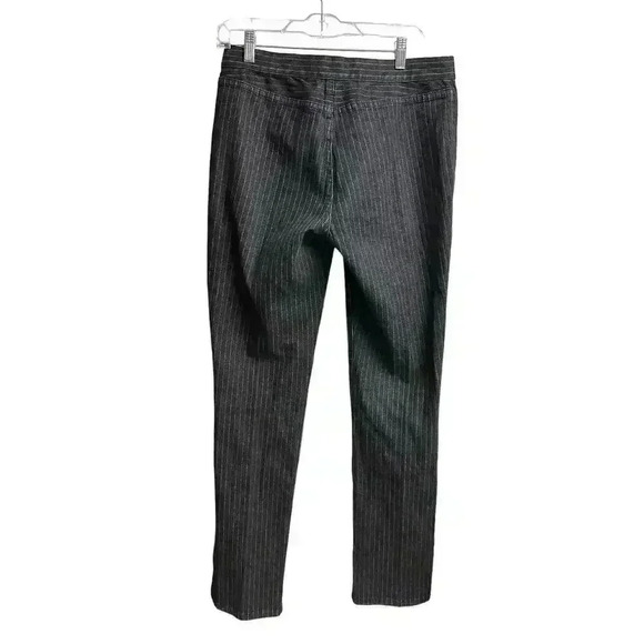 Lauren Jeans Co. Ralph Lauren Black White Pin Stripes Jeans Straight Leg Denim - Picture 9 of 9